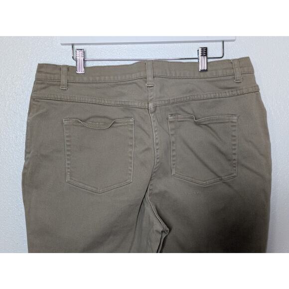 Christopher & Banks Women’s Tan Stretch Crop Pants Size 14 - Picture 6 of 9